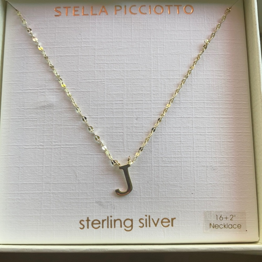 J Initial necklace